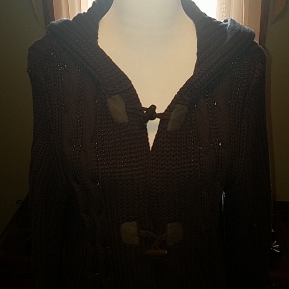 Lands End Toggle Sweater - Picture 2 of 7